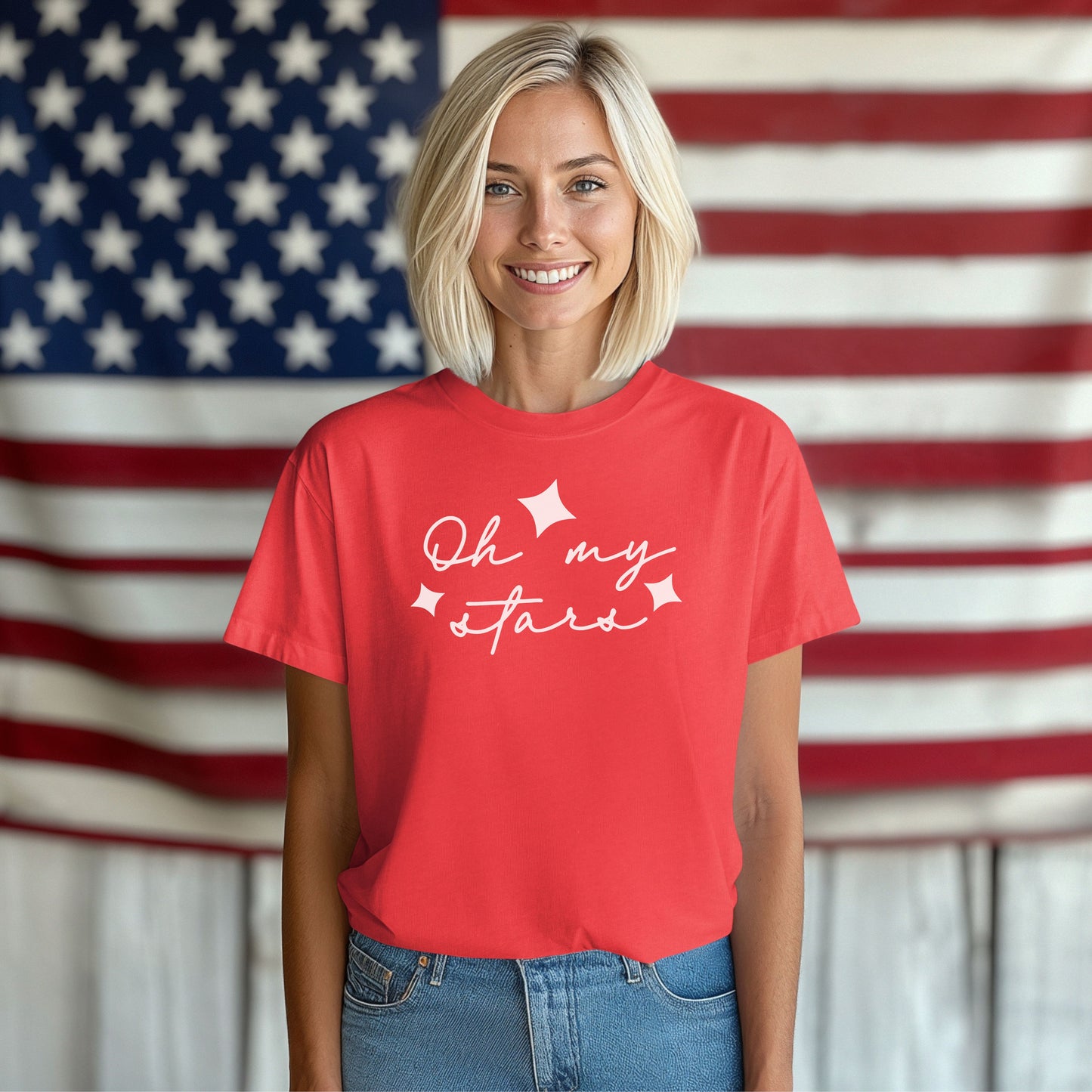 'Oh My Stars' Patriotic T Shirt