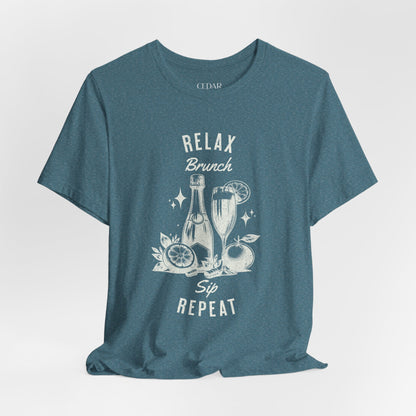 Relax Brunch Sip Repeat T Shirt