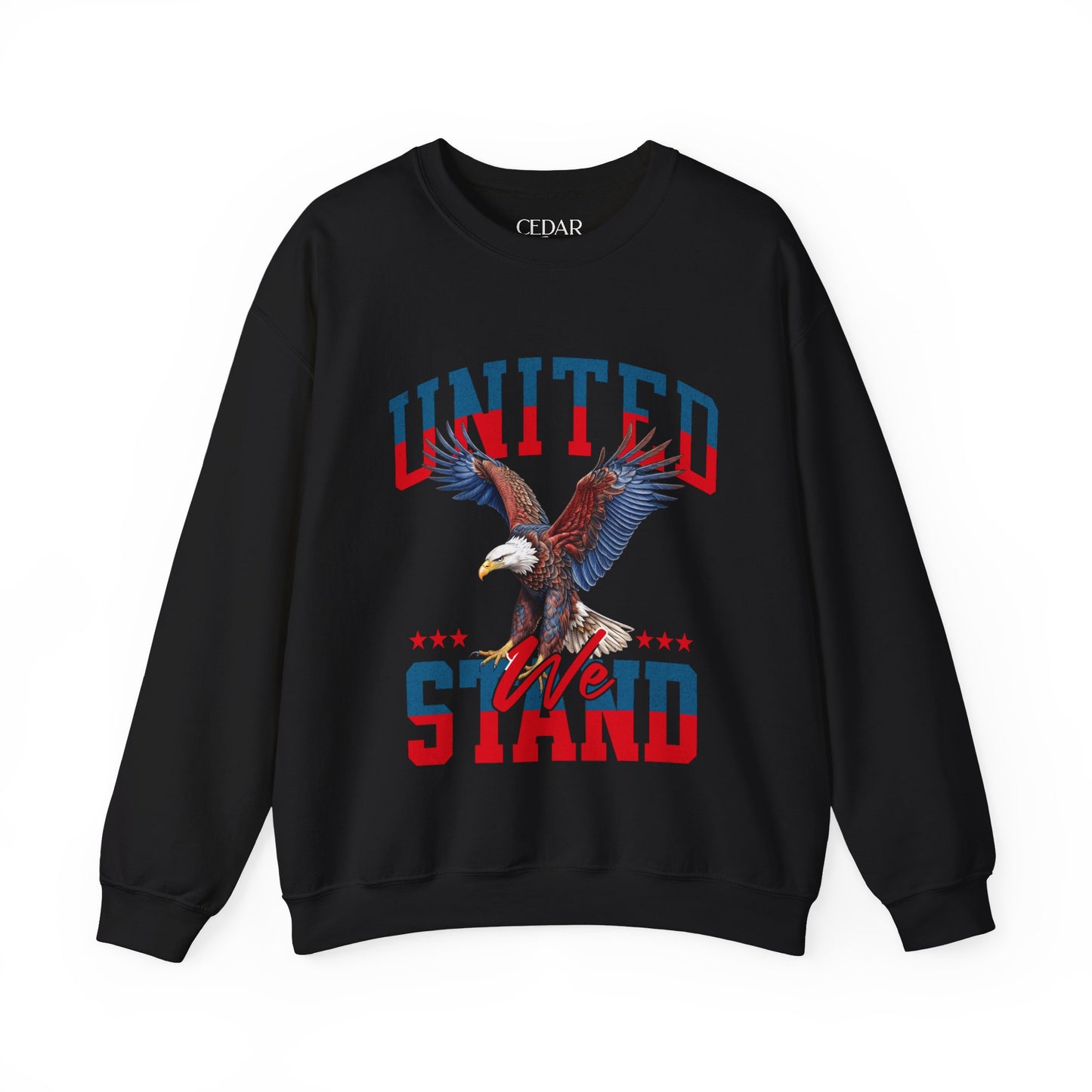 United We Stand Patriotic Crewneck Sweatshirt