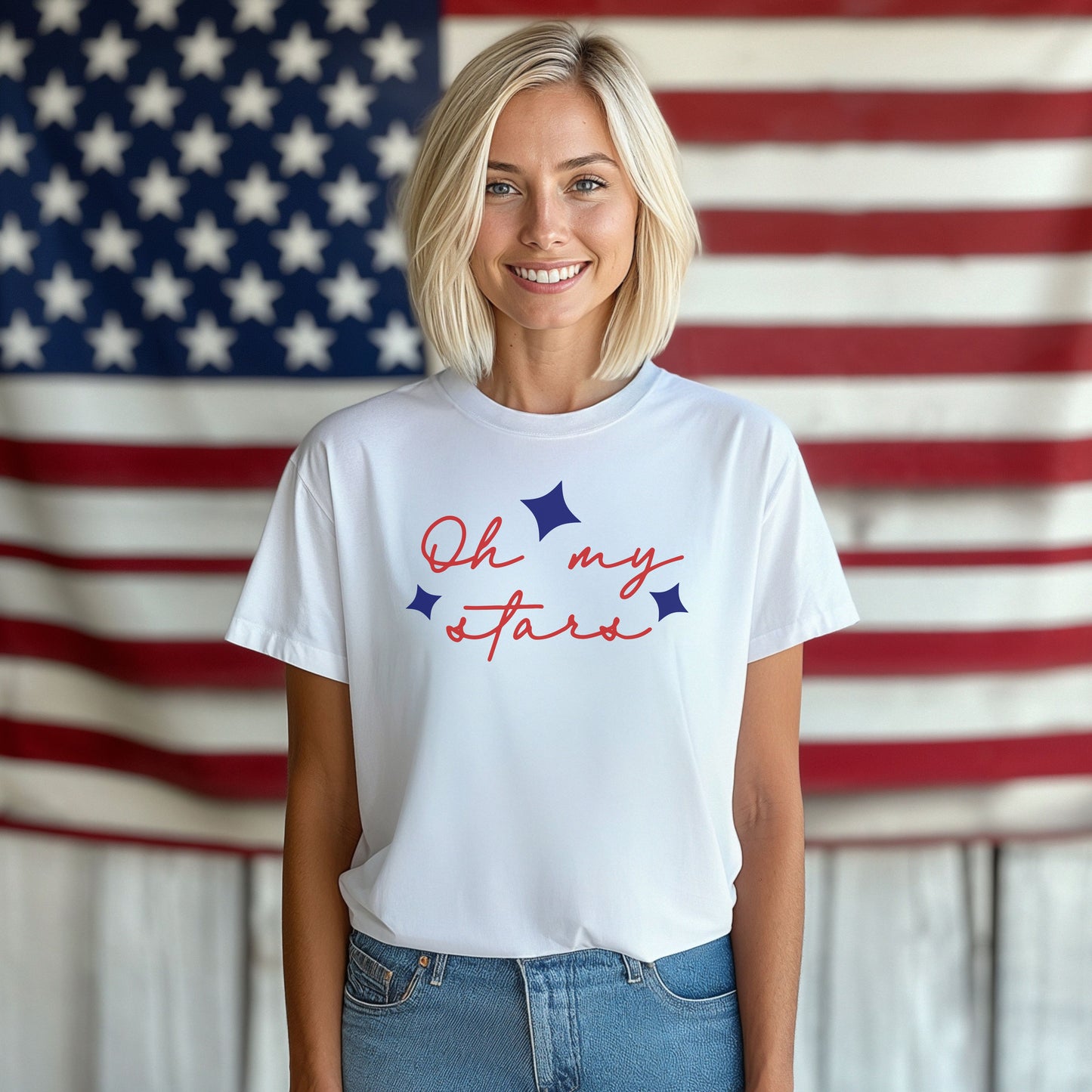 'Oh My Stars' Patriotic T Shirt