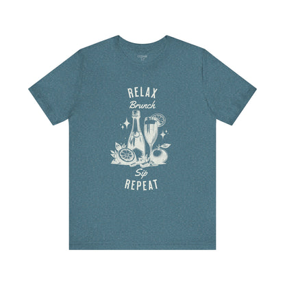 Relax Brunch Sip Repeat T Shirt