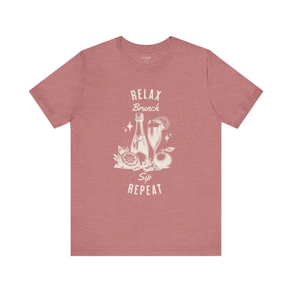Relax Brunch Sip Repeat T Shirt
