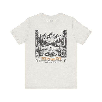 Tents Up Beers Down Camping T Shirt